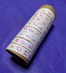a scytale messaage